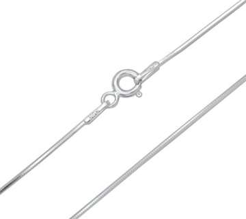 Schlangenkette 925 Sterling Silber rhodiniert kantig glänzend 0,8mm breit Länge wählbar 40 45 50 55 cm Damen Silberkette Halskette anlaufgeschützt Kette (45) - 3