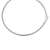Silber Schlangenkette 2,4 mm breit Herren Damen Halsketten diamantiert rhodiniert 45,50,55,60 70,80cm Länge #1438 (45) - 2