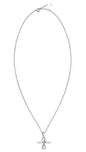 SOFIA MILANI - Damen Halskette mit Schutzengel Engel Anhänger - Silberkette aus echtem 925 Sterling Silber - mit Zirkonia Steinen - 50157 - 5