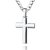 STERLL Herren Hals-Kette Silber 925 Kreuz-Anhänger aus Sterlingsilber 55cm Schmucketui Geschenke für Männer - 1