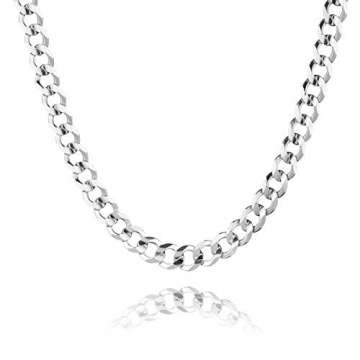 STERLL Herren Halskette Silber 925 55 cm Ohne Anhänger Geschenkverpackung Männer Geschenke - 1