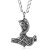 STERLL Herren Silberkette Sterlingsilber 925 Thor Wikinger Hammer Mythos Anhänger Amulett Schmucketui Kleine Geschenke - 1