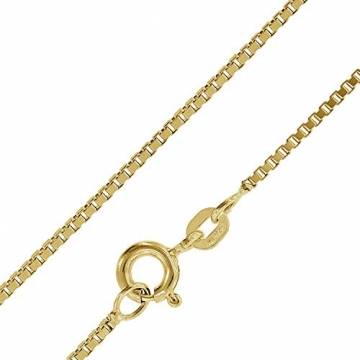 trendor Anhänger Kreuz 585 Gold (14 Karat) mit goldplattierter Kette 75125-45 45 cm - 5