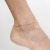 trendor Fußkettchen 333 Gold Singapur-Muster Breite 2,4 mm modischer Fußschmuck für Damen, Kette aus Echtgold, Geschenkidee für Frauen, Goldschmuck, 50507 - 3