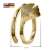 trendor Gingko Damen-Ring Gold 333 75038-52 Ringgröße 52/16,6 - 2