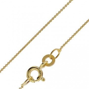 trendor Goldkette für Anhänger 333 Gold (8 Karat) Rundanker 0,8 mm breit 72405 42 cm - 1