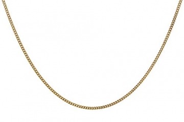 trendor Goldkette für Anhänger 333 Gold Flachpanzer-Kette Breite 0,8 mm elegante goldene Kette, wunderschöne Geschenkidee, Halskette aus Echtgold 72436-38 38 cm - 3