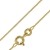 trendor Goldkette für Anhänger 333 Gold Flachpanzer-Kette Breite 0,8 mm elegante goldene Kette, wunderschöne Geschenkidee, Halskette aus Echtgold 72436-38 38 cm - 1
