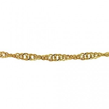 trendor Goldkette für Damen 333 Gold (8 Karat) Singapur-Muster 1,0 mm elegante goldene Halskette, wunderschöne Geschenkidee, Kette aus Echtgold 72450 45 cm - 3