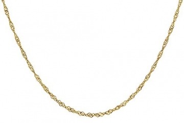trendor Goldkette für Damen 333 Gold (8 Karat) Singapur-Muster 1,0 mm elegante goldene Halskette, wunderschöne Geschenkidee, Kette aus Echtgold 72450 45 cm - 5
