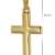 trendor Kreuz für Kinder 18 mm Gold 333/8 Karat mit vergoldeter Kette für Jungen und Mädchen, Halskette mit Kreuz-Anhänger, Geschenkidee 75421-40 40 cm - 2