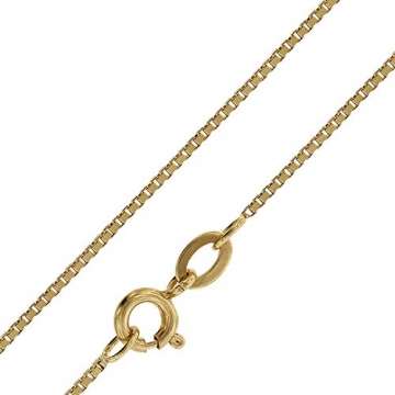 trendor Kreuz für Kinder 18 mm Gold 333/8 Karat mit vergoldeter Kette für Jungen und Mädchen, Halskette mit Kreuz-Anhänger, Geschenkidee 75421-40 40 cm - 5