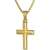 trendor Kreuz für Kinder 18 mm Gold 333/8 Karat mit vergoldeter Kette für Jungen und Mädchen, Halskette mit Kreuz-Anhänger, Geschenkidee 75421-40 40 cm - 1