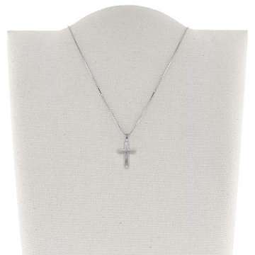 trendor Kreuz mit Kinder-Halskette Silber 925 Kinder Halskette Silber, Halskette für Mädchen und Jungen, Silberkette mit Kreuz, Kreuzkette Silber Kids 79602 - 5