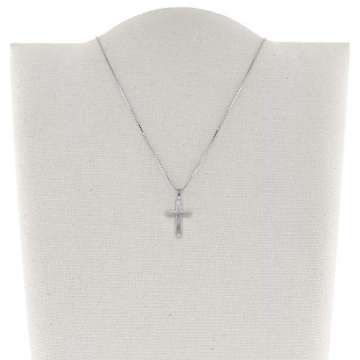 trendor Kreuz mit Kinder-Halskette Silber 925 Kinder Halskette Silber, Halskette für Mädchen und Jungen, Silberkette mit Kreuz, Kreuzkette Silber Kids 79602 - 5