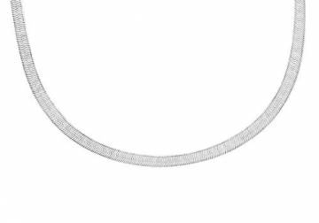 Tuscany Silver Damen Sterling Silber Flach Schlange Halskette 3.1mm 41cm/16zoll - 4