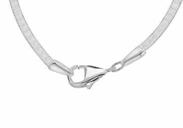 Tuscany Silver Damen Sterling Silber Flach Schlange Halskette 3.1mm 41cm/16zoll - 5