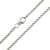 Venezianerkette 925 Sterlingsilber Rhodiniert Rund Breite 2,00mm Unisex Silberkette Halskette NEU (50 Zentimeter) - 2