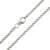 Venezianerkette 925 Sterlingsilber Rhodiniert Rund Breite 2,00mm Unisex Silberkette Halskette NEU (50 Zentimeter) - 2
