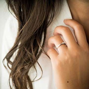 Verlobungsringe Weißgold Ring 585 Diamant Ring 0,05 Carat H/si **sehr gute Qualität** + inkl. Luxusetui + Diamantring solitär schmal dünn Echtschmuck Diamantring Weißgold 0,05 FF50WG585BRFA50 - 6