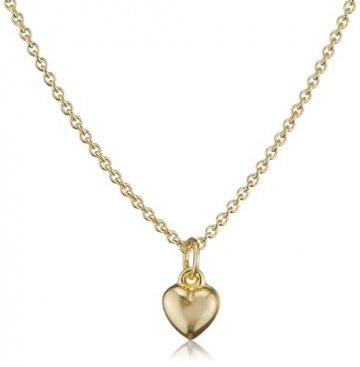 Xaana Kinder-Kette mit Anhänger Taufschmuck Herz 333 Gelbgold 38 cm - AMZ0473 - 1