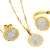 Ardeo Aurum Damen Schmuck-Set Ring Ohrringe Anhänger Kette Collier aus 375 Gold bicolor Gelbgold Weißgold mit 0,2 ct Diamant Brillant - 1
