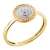 Ardeo Aurum Damen Schmuck-Set Ring Ohrringe Anhänger Kette Collier aus 375 Gold bicolor Gelbgold Weißgold mit 0,2 ct Diamant Brillant - 4