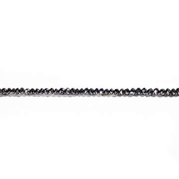 Armband aus natürlichen, echten, schwarzen Diamanten für Damen-Länge 16 cm inkl. Verschluss aus 925er Silber von GLOWYBOX Tennisarmband - 3