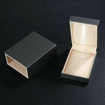 Daesar Kette Anhänger 18K Gold Damen 1.8 Ct Smaragd mit Diamant Gold Halskette für Mutter/Freundin - 4