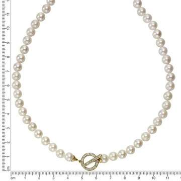 Diamonds by Ellen K. Damen-Strang-Halskette 14_k_(585) Gelbgold Perle 360350024-1 - 2