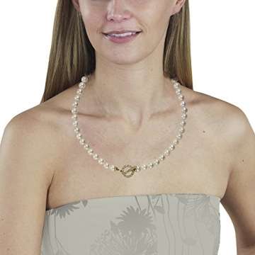 Diamonds by Ellen K. Damen-Strang-Halskette 14_k_(585) Gelbgold Perle 360350024-1 - 3
