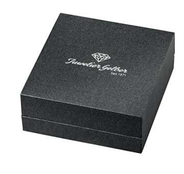 Juwelier Gelber Diamant Anhänger Blüten Fassung 0.25ct Lupenrein mit Zopfkette in Weißgold - 5