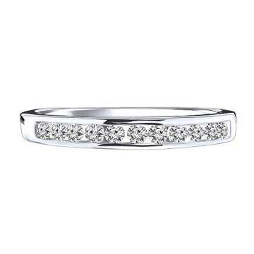 Miore Ring Damen 0.33 Ct Diamant Ewigkeitsring aus Weißgold 14 Karat / 585 Gold, Schmuck mit Diamanten Brillanten - 4