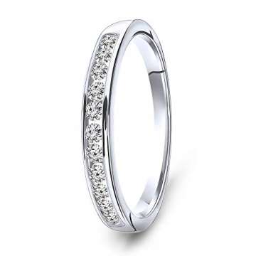 Miore Ring Damen 0.33 Ct Diamant Ewigkeitsring aus Weißgold 14 Karat / 585 Gold, Schmuck mit Diamanten Brillanten - 1