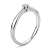 Orovi Ring für Damen Verlobungsring Gold Solitärring Diamantring 9 Karat (375) Brillianten 0.09crt Weißgold Ring mit Diamanten Ring Handgemacht in Italien - 4