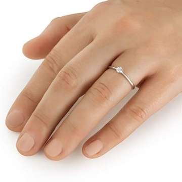 Ring Weißgold Diamant weiß - 5