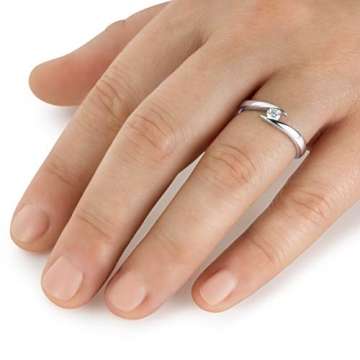 Ring Weißgold Diamant weiß - 6