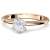 Verlobungsring Rosegold Ring Diamant 585 + inkl. Luxusetui + Diamant Ring Rosegold Diamantring Rosegold 0,45 Carat SI1/H (Rosegold 585) - Precious Amoonic Schmuck Größe AM195 RS585BRFA52 - 1