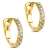 Orovi Damen Diamant Gold Creolen Ohrringe GelbGold 14 Karat (585) Ohr-Schmuck Brillianten 0.10 ct - 4