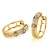 Orovi Damen Diamant Gold Creolen Ohrringe Gelbgold 9 Karat (375) Ohr-Schmuck Brillianten 0.06ct - 4