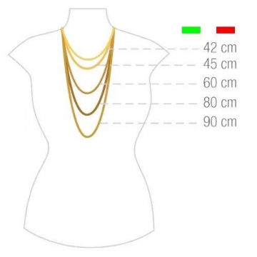 14 Karat / 585 Gold Rund Erbskette Rolo Link kette Gelbgold Unisex - Breite 2.70 mm - Länge Wählbar (45) - 4