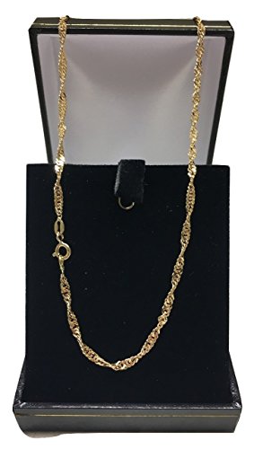 18 Karat / 750 Gold Singapur Kette Gelbgold Breite 2.50 mm Länge wählbar (50 CM) - 3