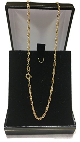 18 Karat / 750 Gold Singapur Kette Unisex Breite 2.20 mm Gelbgold Länge wählbar (40) - 2
