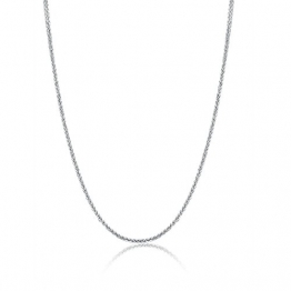 18 Karat / 750 Weißgold Schöne Diamantschliff Spiga Weizen Kette Länge wählbar (60) - 1