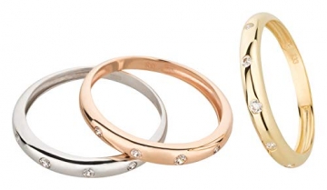 Ardeo Aurum Damenring aus 333 Gold Gelbgold mit Zirkonia im Brillant-Schliff Antragsring Verlobungsring - 2