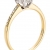 Ardeo Aurum Damenring aus 585 Gold bicolor Gelbgold Weißgold mit 0,28 ct Diamant Brillant Solitär-Ring Verlobungsring Solitaire - 2