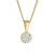 DIAMORE Halskette Damen mit Anhänger Elegant mit Diamant (0.15 ct.) in in 585 Gelbgold 45 - 1