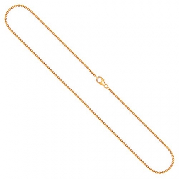 Goldkette Damen 750 Echtgold 55 cm, Ankerkette diamantiert mit Breite 1.7 mm, Gewicht ca. 6.4 g - 1
