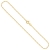 Goldkette Damen Echt Gold 1,2 mm, Singapurkette 750 aus Gelbgold, Kette Gold mit Stempel, Halskette mit Federring, Länge 38 cm, Gewicht ca. 1,4 g, Made in Germany - 1