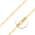 Goldkette, Figarokette hohl Gelbgold 585/14 K, Länge 45 cm, Breite 3.5 mm, Gewicht ca. 6.2 g, NEU - 2